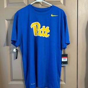 Nike Blue & Yellow Pitt Logo Short Sleeve Tee